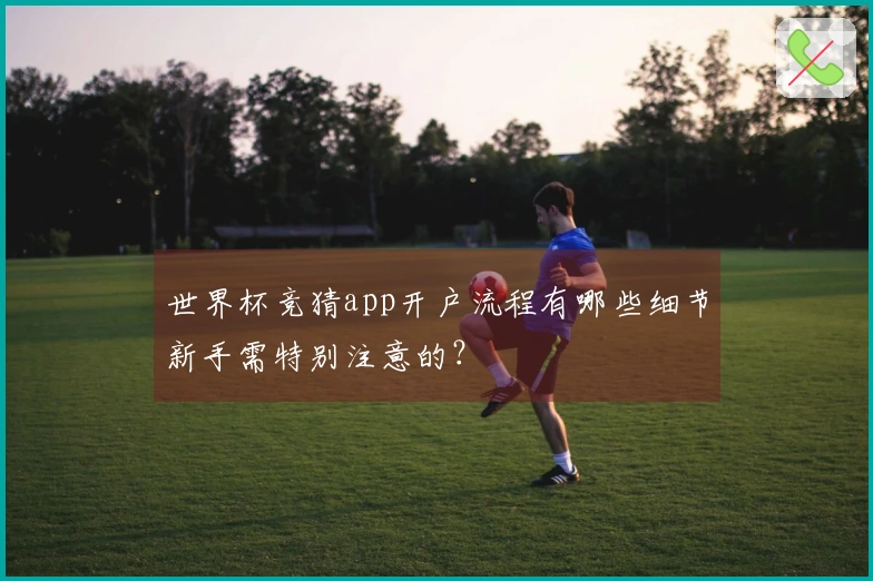 世界杯竞猜app开户流程有哪些细节新手需特别注意的？